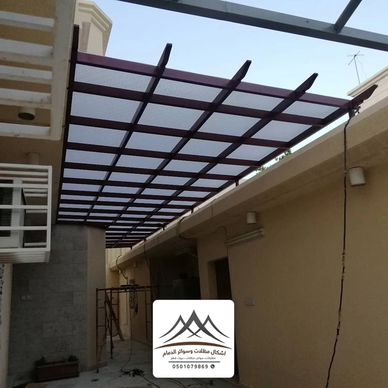 اشكال مظلات السيارات الخبر