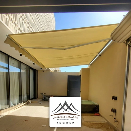 مظلات سيارات متحركة كهربائية
